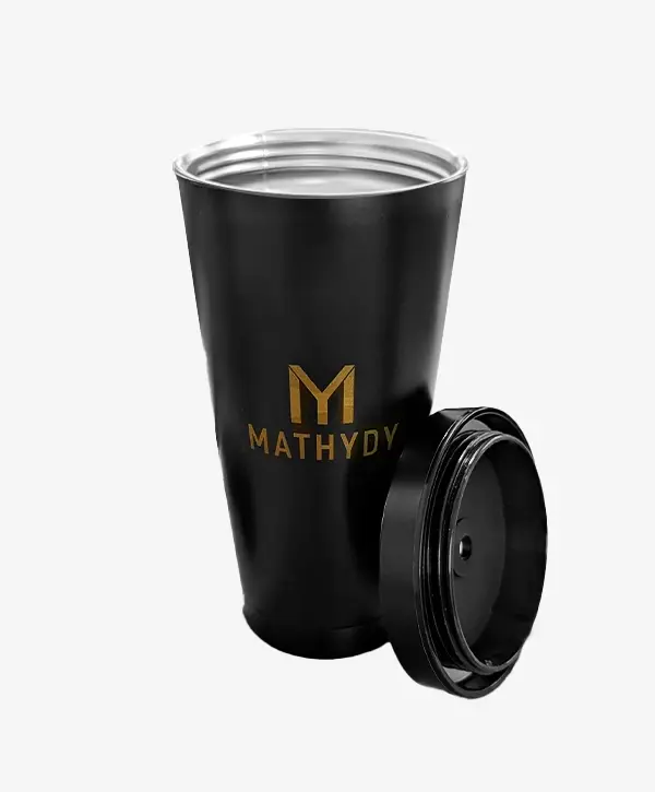 mug noir ouvert